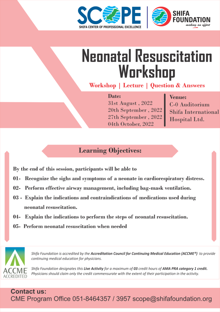 Neonatal Resuscitation Program Scope
